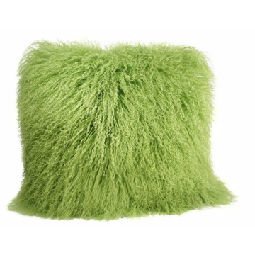 beautiful fashion	mongolian fur fabric throw cushion